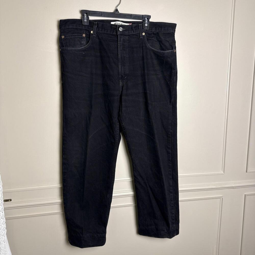 Levi’s 505 Men’s Black Jeans Regular Fit Straight Leg Size 40x30